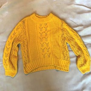Francesca’s ALYA Yellow Sweater